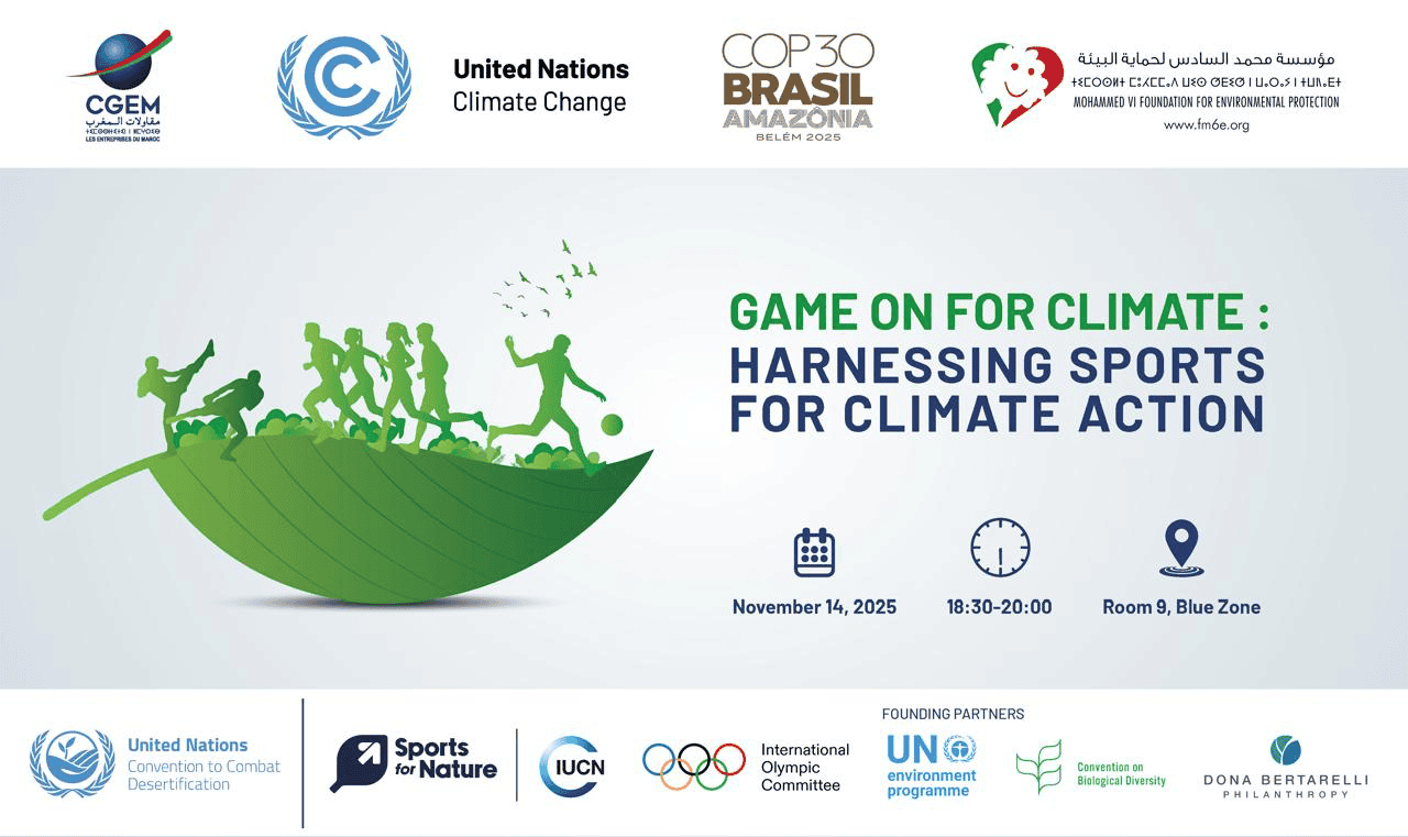 COP30 Side Event: “Game On for Climate: Harnessing Sports for Climate Action”